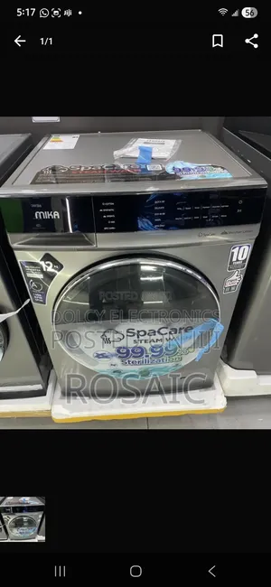 Mika Washing Machine 12kg Wash and Spin Inverter Motor, Front Load
