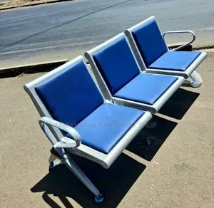 Blue  Heavy Duty Airport Link Chair