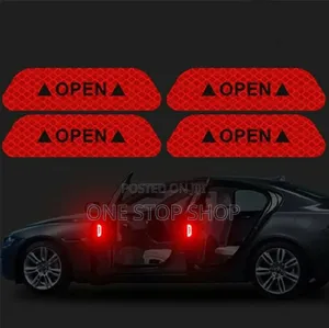 Door Reflective Safety Stickers Prevent Collisions Alerting Passangers