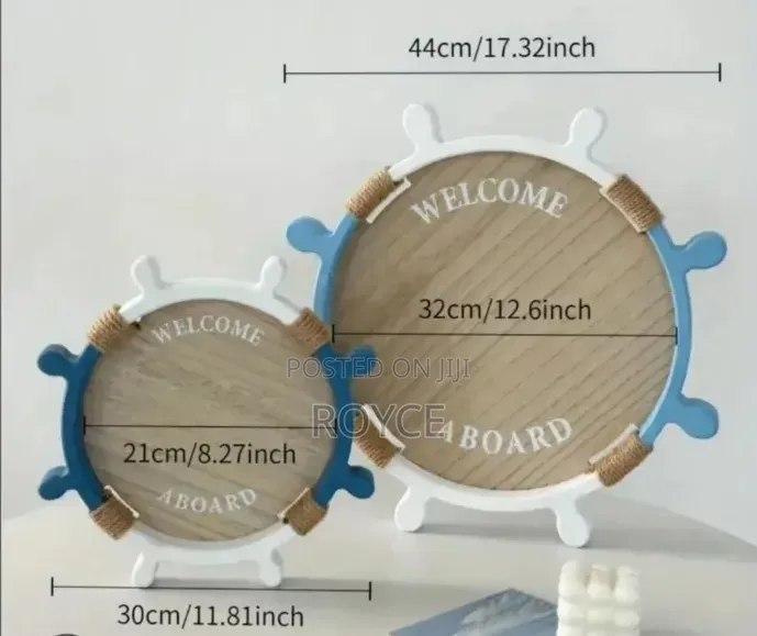 2 in 1 Decorative Sailor Themed Tray