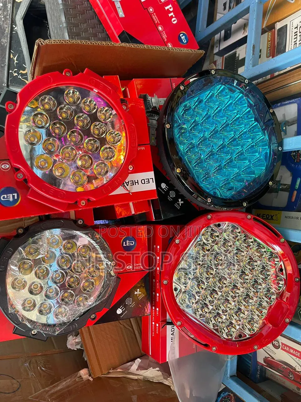 7 9" Round Led Workout Off-road Driving Lights( 5000-13000)