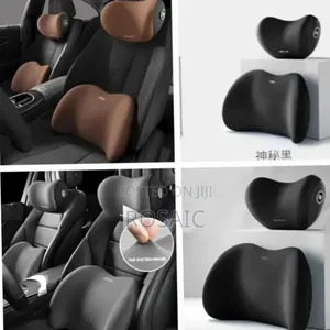 2 Piece Memory Foam Car Headrest Lumbar Support K