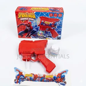 Spider-Man Bubble Gun Toy With Lights for Kids