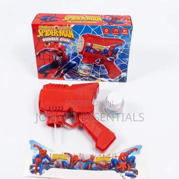Spider-Man Bubble Gun Toy With Lights for Kids - thumbnail 2
