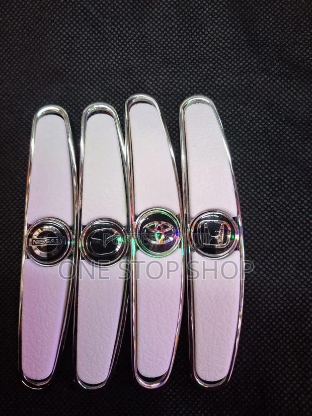 White Metallic Car Door Edge Guard in Different Car Models (4pc Set