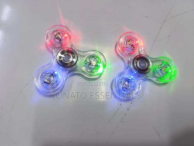 Led Light Up Fidget Spinner Stress Relief Toy - thumbnail 2