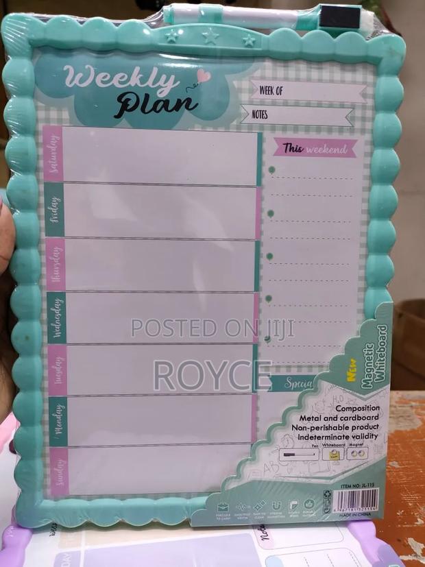 Magnetic White Board With Weekly Plan - thumbnail 2
