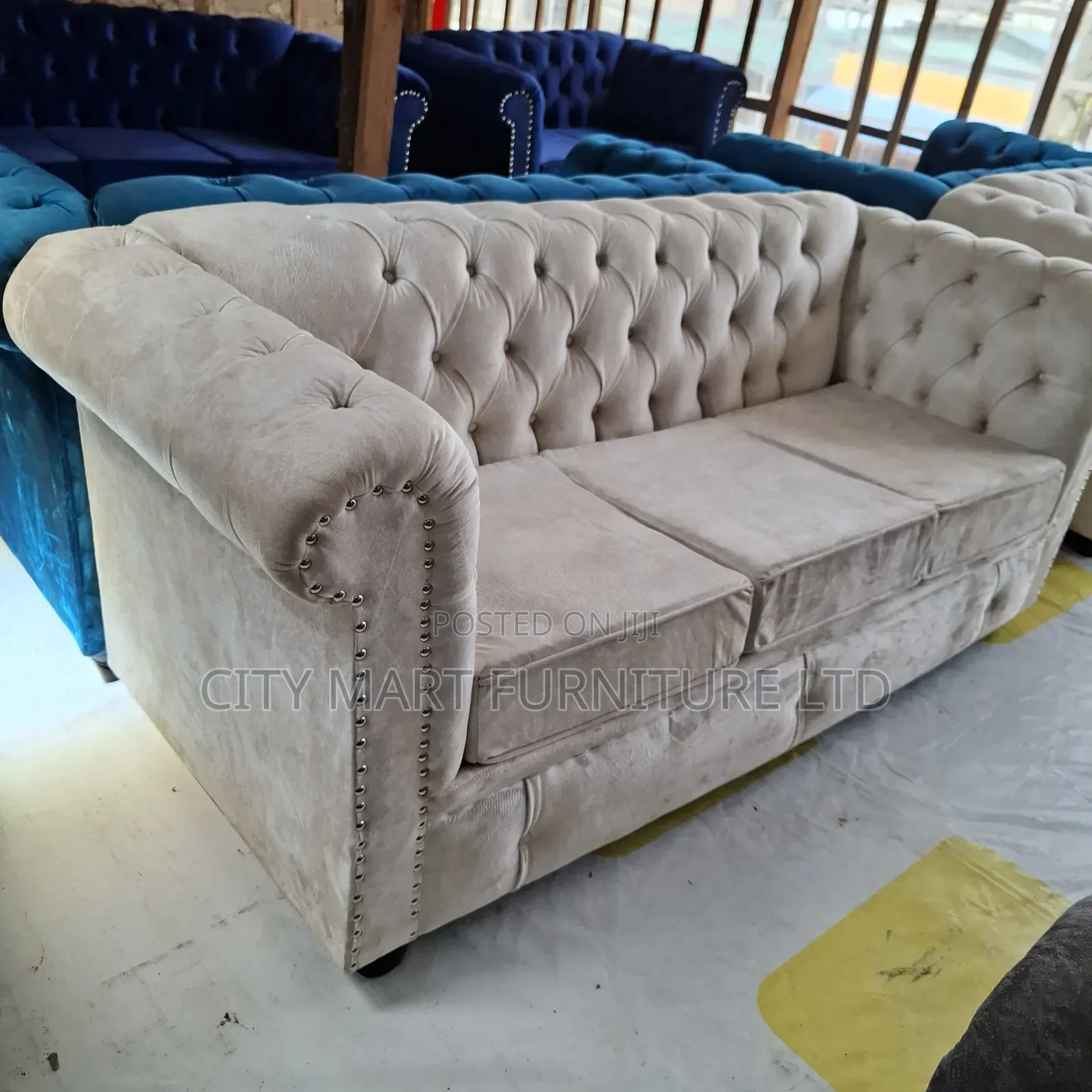 Boxy 3-Seater Modern Chester Sofas Offers
