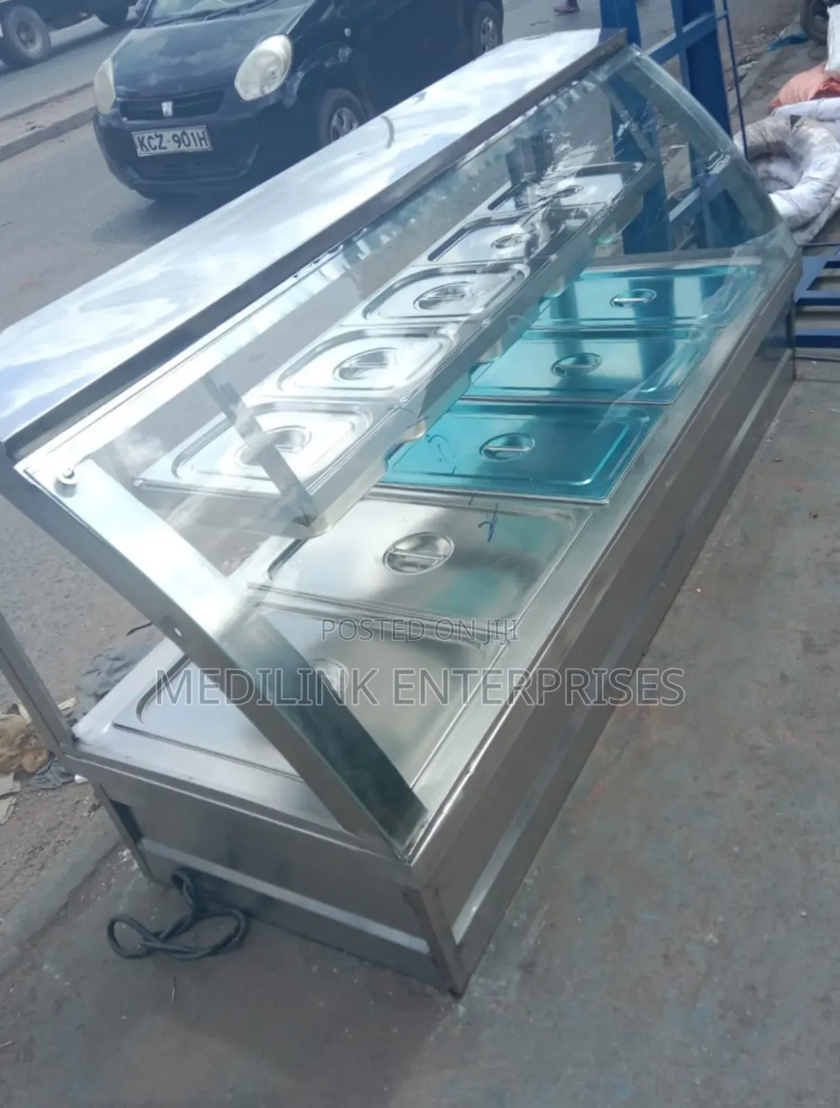 Customized Table Top Stainless Steel Food Warmer Display