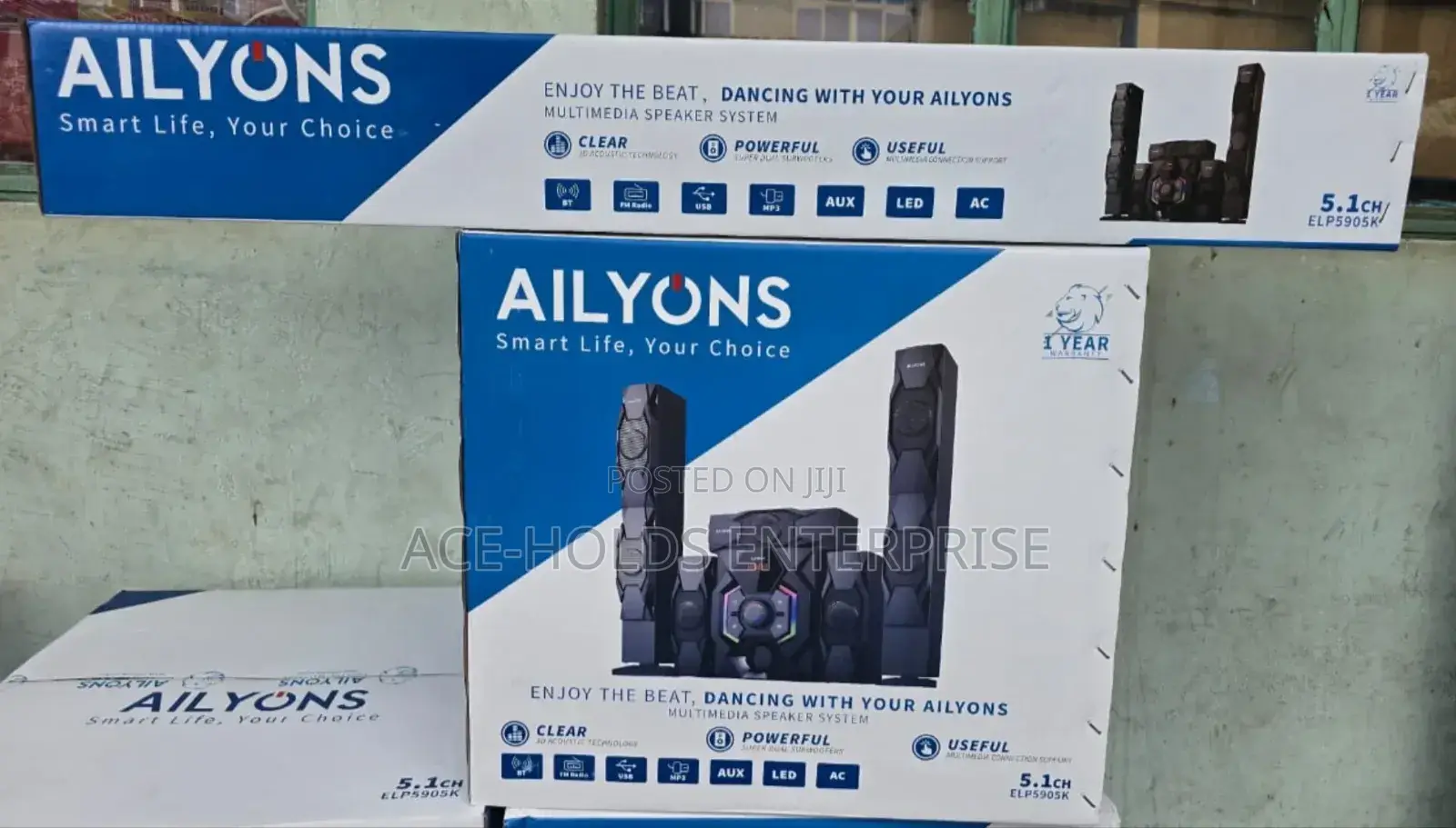 Ailyons (Elp5901k) 5.1ch Home Theatre Multimedia Speaker Sound System
