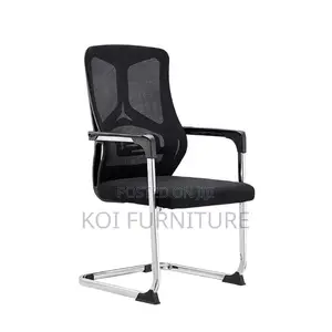 Office Chair : K145 Modern Black Mesh Ergonomic Visitor Chair