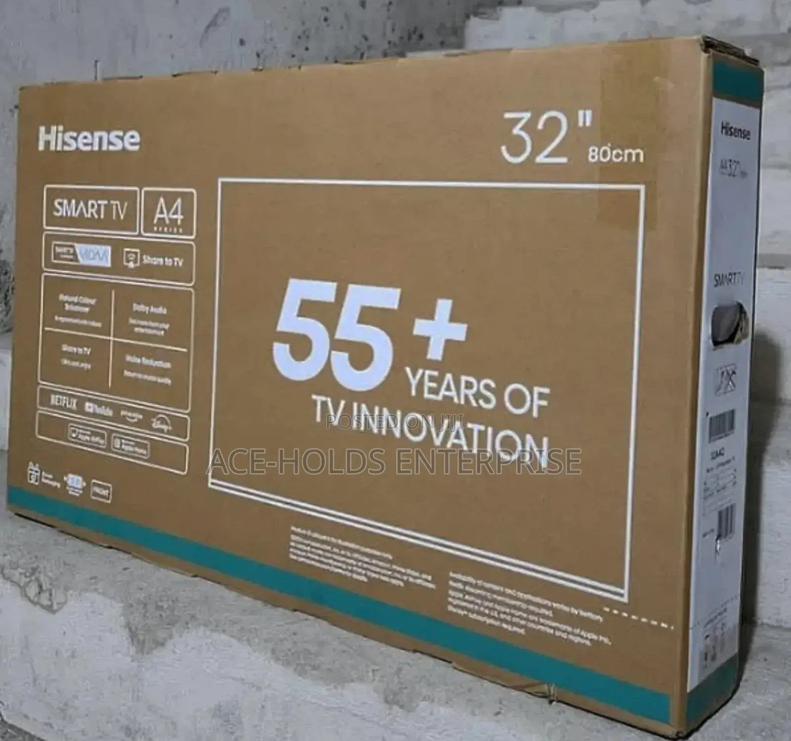 Hisense 32" Smart Vidaa Powered Frameless Tv - Qled