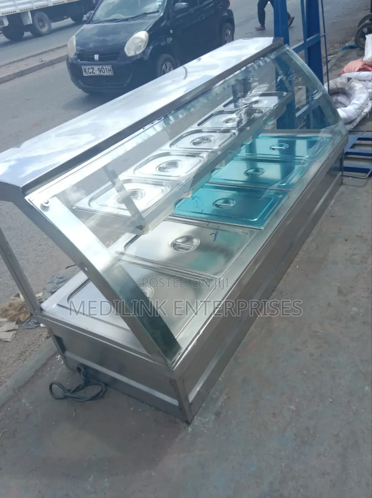 Tabletop Stainless Steel Modern Food Warmer Display