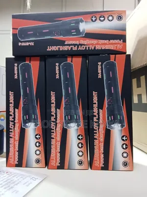 Powerbank Rechargeable Torch Zooming Flashlight
