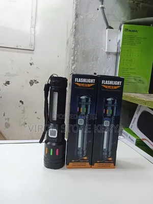 Rechargeable Pocket Flashlight Torch L41 With Side Lights