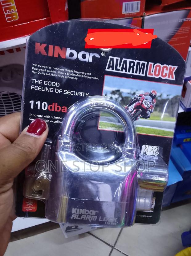Alarm Padlock Hardened Steel Shackle Motion Sensitive Technology - main view