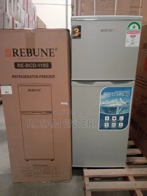 Rebune 118l Double Door Refrigerator