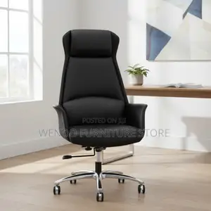 Office Chair : Mob12 Faux Leather High-back Office Chair Wit Fixed Arm