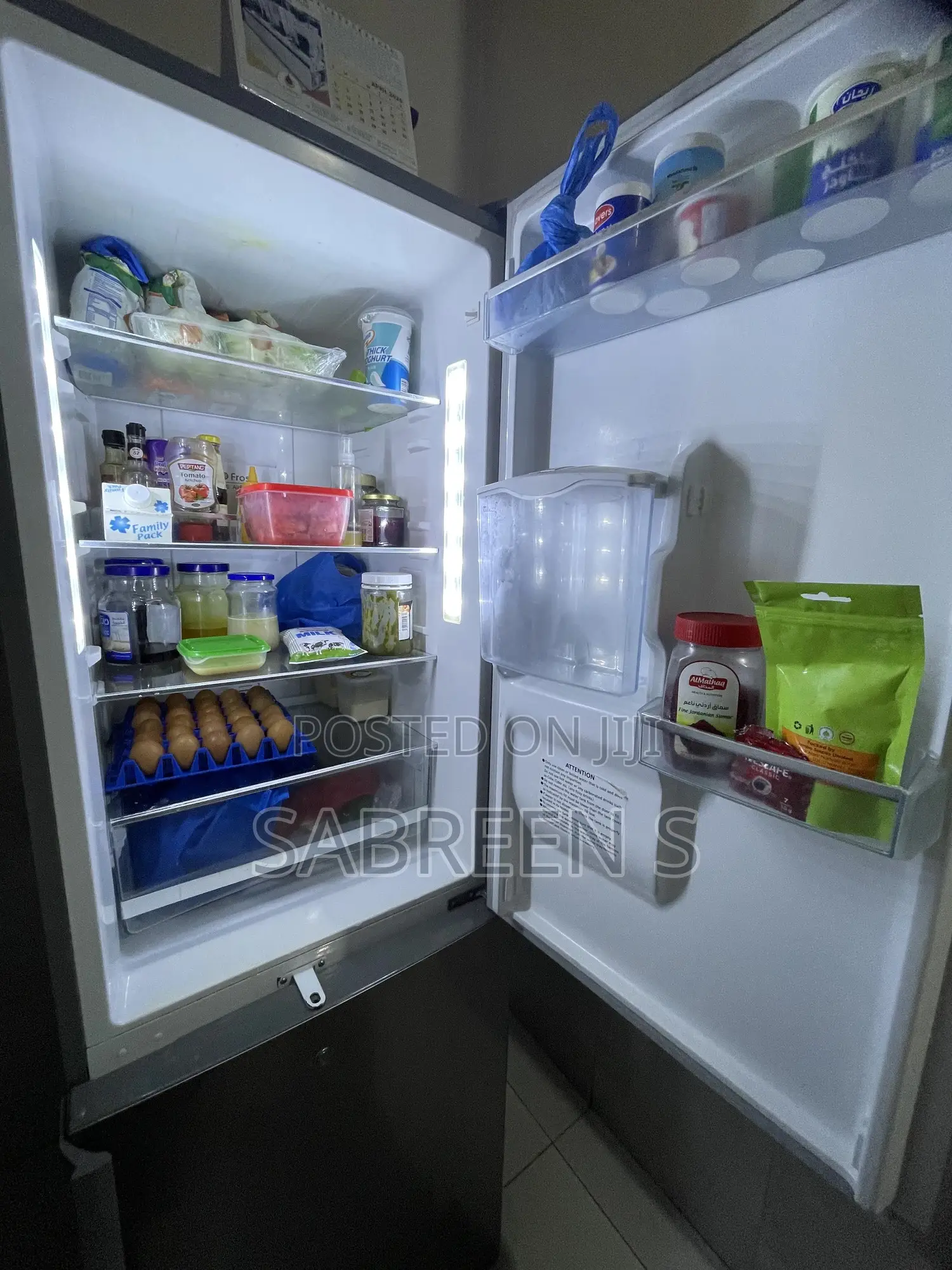 Von Bottom Freezer Fridge With Water Dispenser 265l