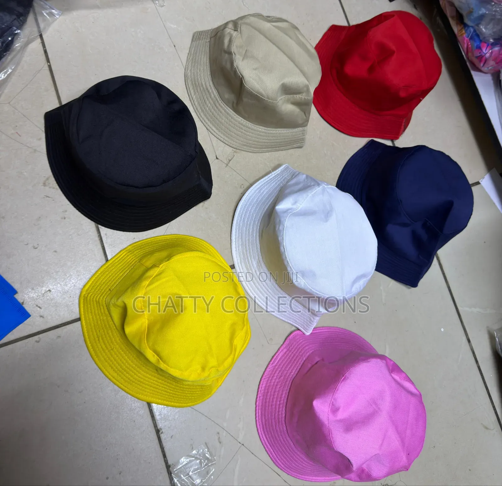 Unisex Double Sided Plain Bucket Hats