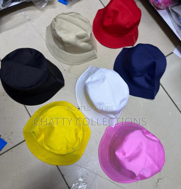 Unisex Double Sided Plain Bucket Hats - thumbnail 3