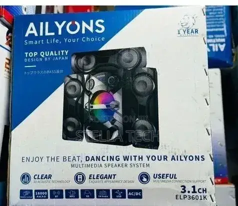 Ailyons 3.1ch Subwoofer Home Theatre Multi Media Bluetooth Speaker