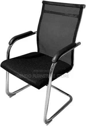 Office Chair : Mg45 Modern Black Mesh Visitor's Office Chair