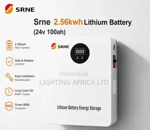 Srne 2.56kwh - 24v (100ah) Lithium Ion Solar Battery for Off-Grid Kits