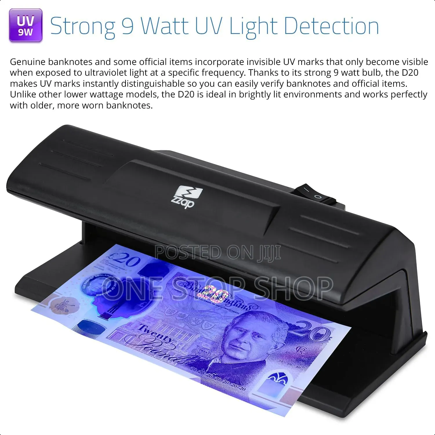 Counterto Device Money Detector Reveals Hidden Security Featur On Note