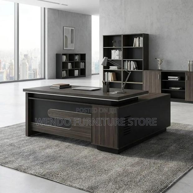 Office Desk : 1.6m L-Shaped Executive Office Desk - thumbnail 2
