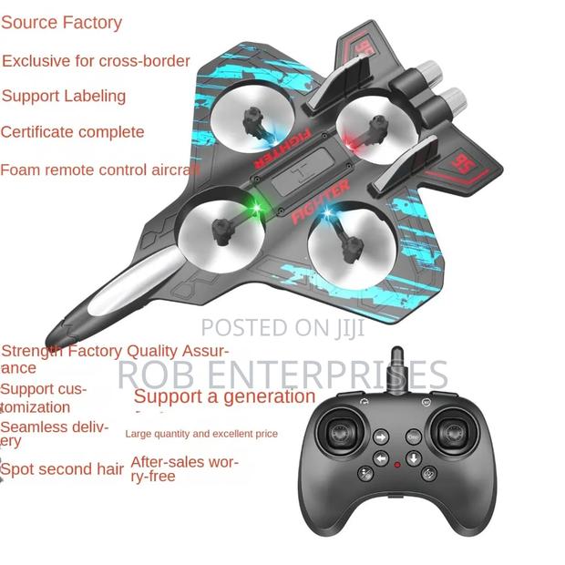 360 Degree Circling 6 Channel Rc Fighter Jet Form Plane Toy