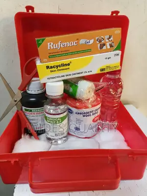 Plastic First Aid Kit Box Various Medical Supplies