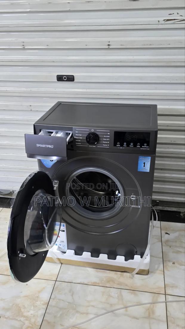 10kg Smartpro Front Load Washing Machine Wash and Spin
