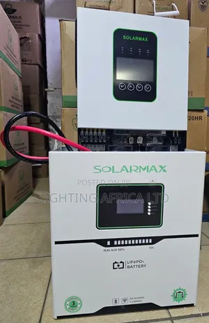 Solarmax 5kva - 24v Hybrid Inverter - 5.248 KWH - 24v Lithium Battery