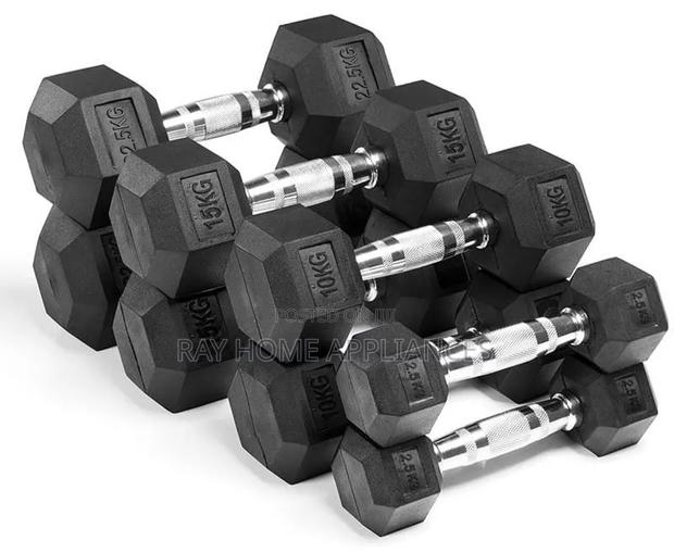 12.5kgs Hexagonal Dumbells