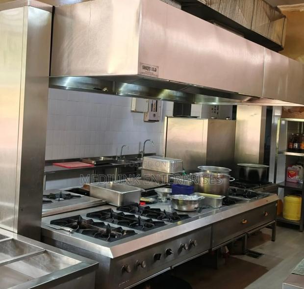 Ss 304 Modern Stainless Steel Commercial Kitchen Set Up - main view