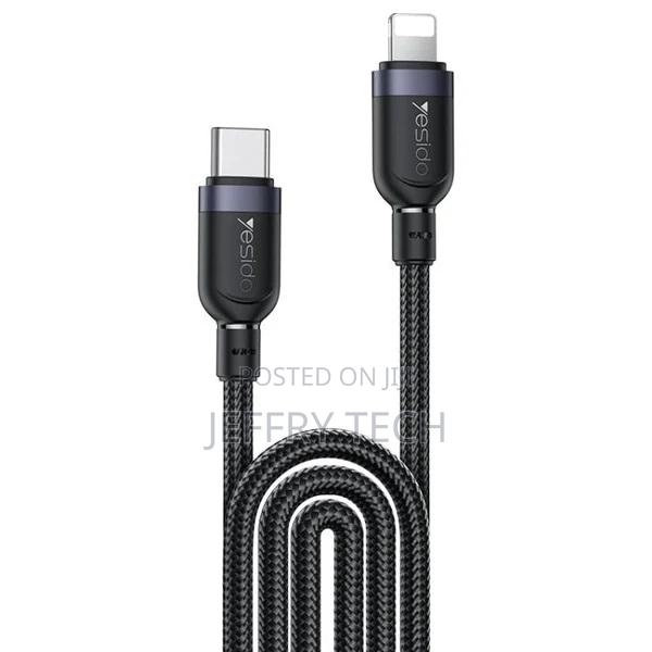 Yesido Ca193 27w Type-C to Lightning Data Cable – 3m (Black)