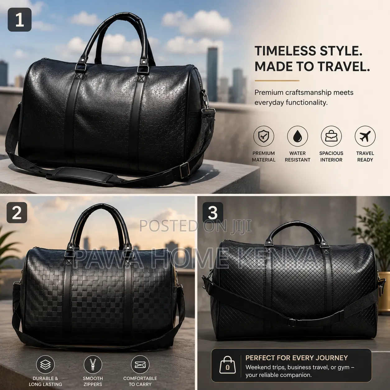 High Quality Leather Duffle Bag