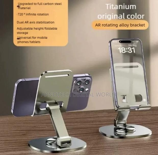 360°Rotating Foldable Phone Tablet Desktop Holder - thumbnail 7
