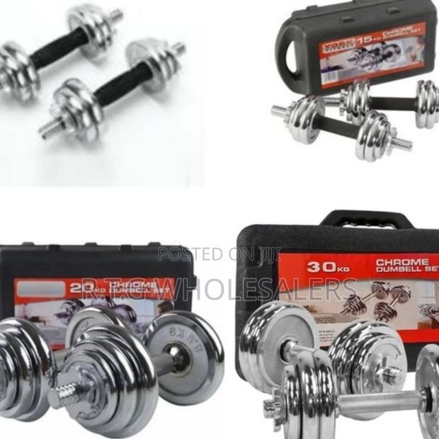 10kg Chrome Dumbbell Set Without Case