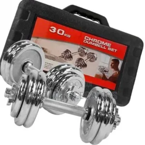 30kg Chrome Adjustable Dumbbell Set With Case