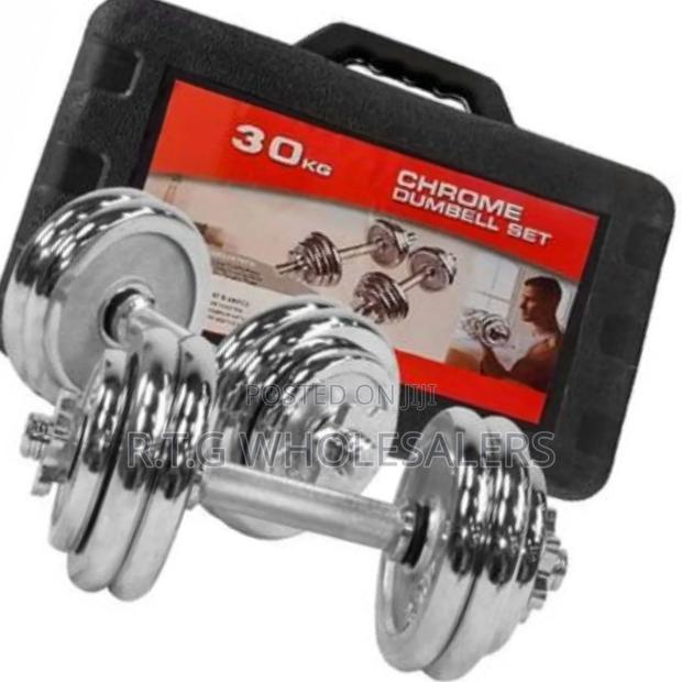 30kg Chrome Adjustable Dumbbell Set With Case