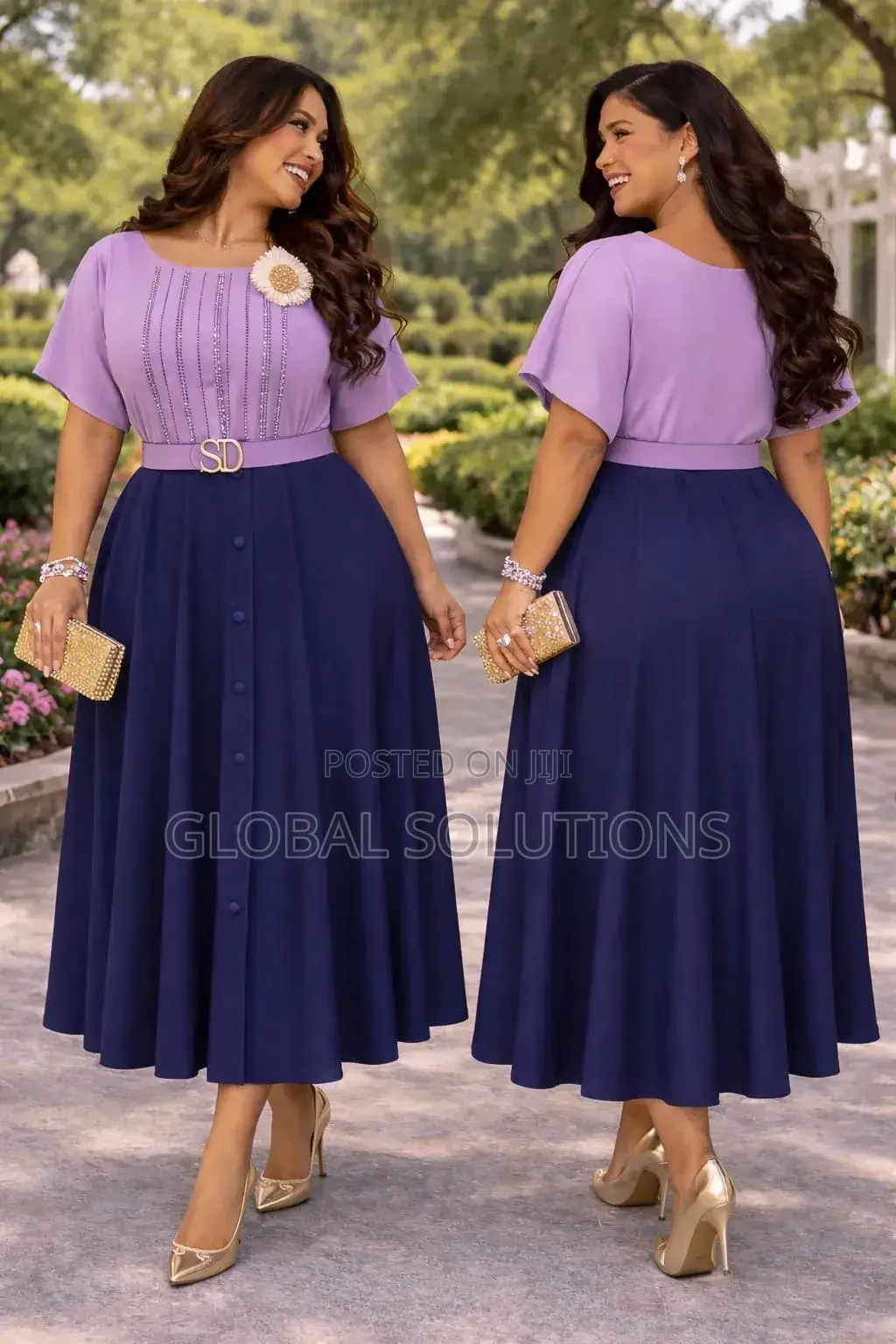 A-Line Maxi Skirts From Shein With a High Waist and a Button-Down