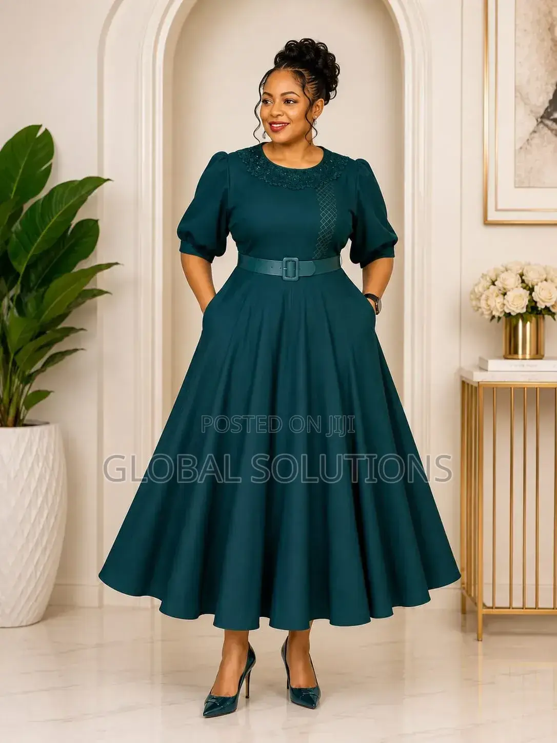 Official Fit-and-flare Midi Dress