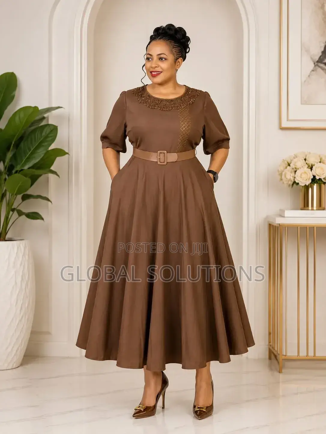 Official Fit-and-flare Midi Dress