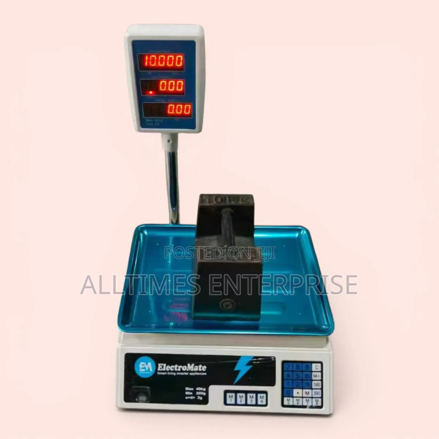40kgs Electromate Digital Computing Weighting Scale With Arm