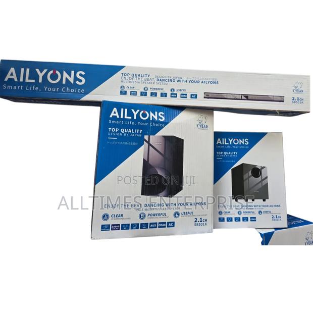 2.1ch Ailyons Sb501k Soundbar Multimedia Speaker System