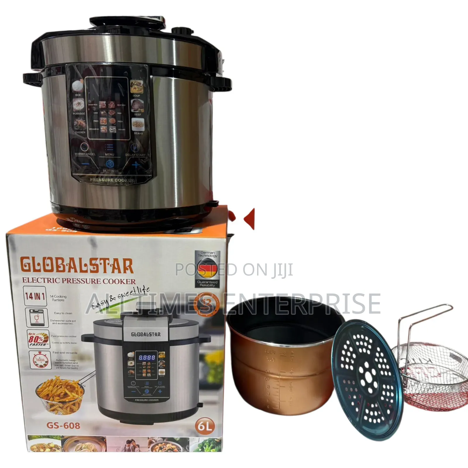 6 Litres 14 In 1 Function Globalstar Pressure Cooker