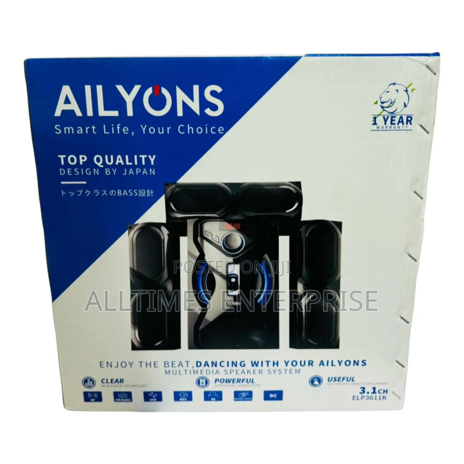 Ailyons Subwoofer Home Theatre Multi Media Bluetooth Speaker System
