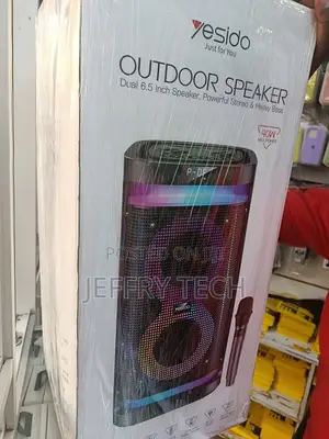 Yesido Ysw29 Outdoor Speaker With Dual 6.5-inch Drivers And A Microph